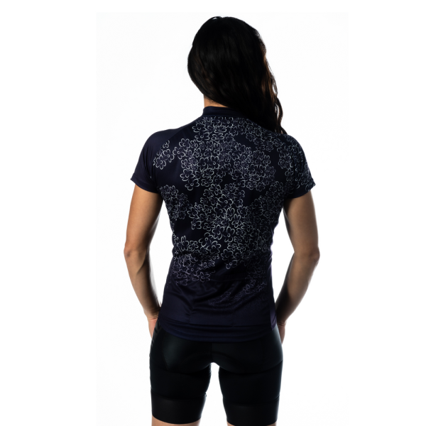 Purple Floral Women's Jersey Quick-Drying New Year Deals - Image 3