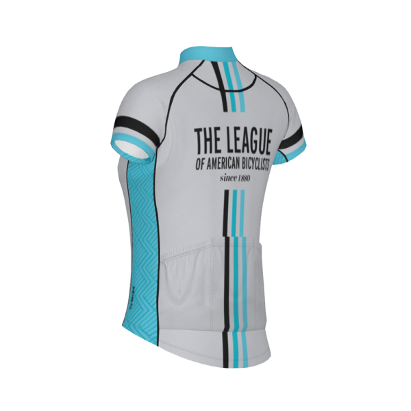 League Of American Bicyclists Women's Grey Evo Race Jersey Quick-Drying Copuon - Image 2