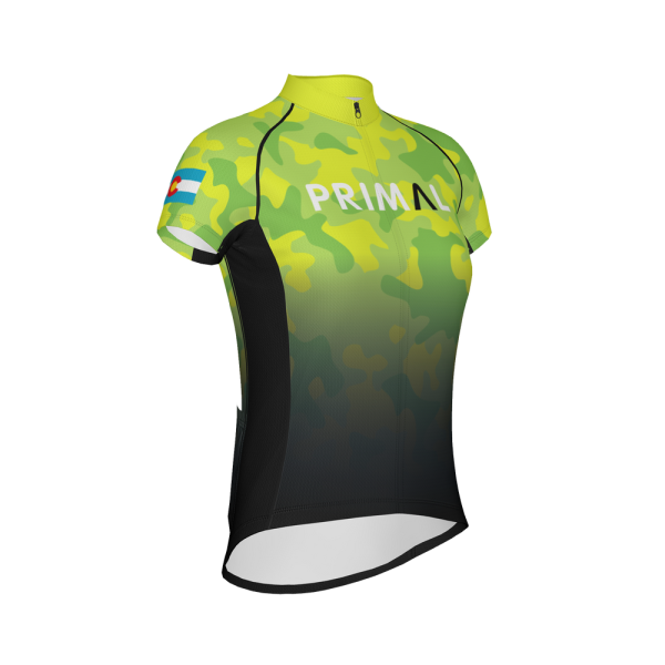 Neon Camo Women's Evo Cycling Jersey Quick-Drying New Release - Image 2