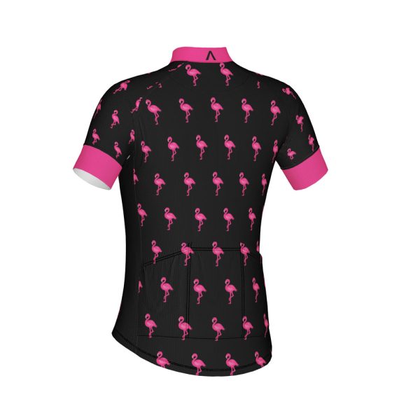 Flamingo Black Women's Jersey Quick-Drying Free Shipping - Image 3