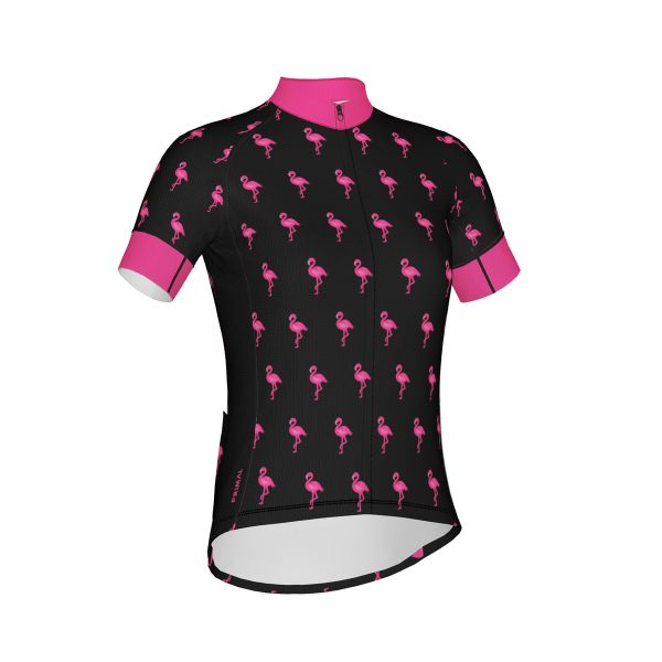 Flamingo Black Women's Jersey Quick-Drying Free Shipping