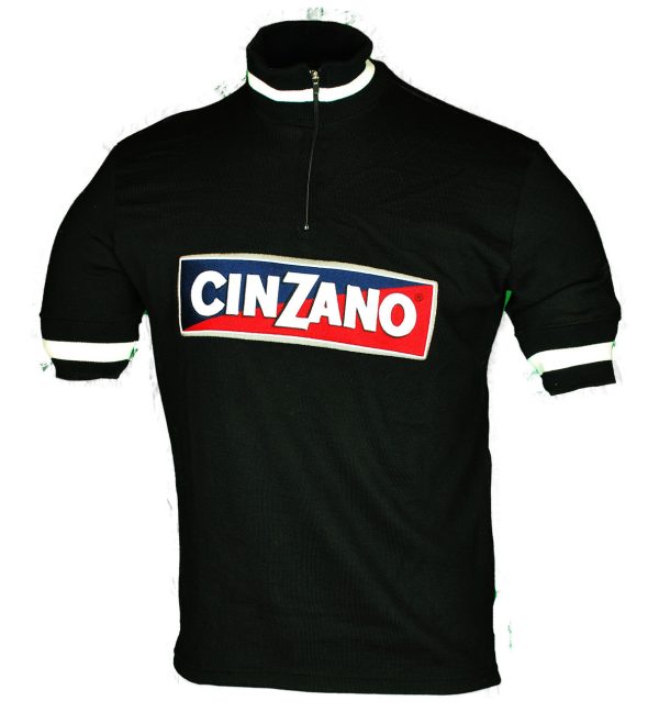 Cinzano Wool Black Retro Jersey - Image 2