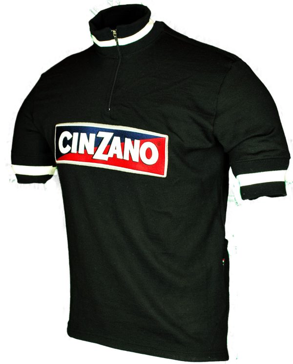 Cinzano Wool Black Retro Jersey - Image 4