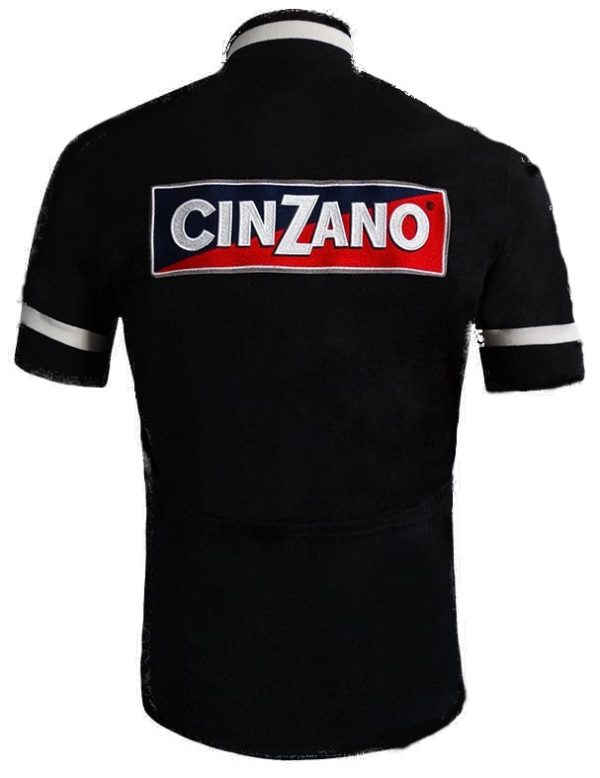 Cinzano Wool Black Retro Jersey - Image 3